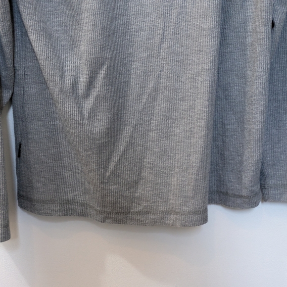 Eddie Bauer Waffle Textured Long Sleeve Gray Sleepwear Shirt Men’s Medium - Picture 11 of 13